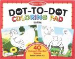 ABC Dot-To-Dot Coloring Pad - Farm