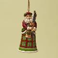 Scottish Santa Ornament