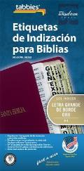 Spanish Large Print Bible Index Tabs