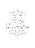 Baby Dedication Certificate (Pk of 6) - 5x7 Folded, Premium, Silver Foil Embossed [With Envelope]