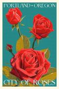 Red Rose City of Roses Magnet