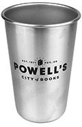 Powells Basic Logo Stainless Steel Pint Glass