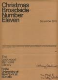 Ithaka Christmas Broadside Number 11 the Lockwood Memorial Library December 1978