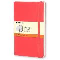 Moleskine Classic Notebook, Pocket, Ruled, Geranium Red, Hard Cover (3.5 X 5.5)