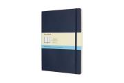 Moleskine Classic Notebook Extra Large Dotted Sapphire Blue Soft Cover 7.5 X 10