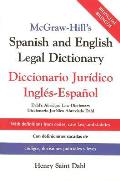 McGraw Hills Spanish & English Legal Dictionary Doccionario Juridico Ingles Espanol