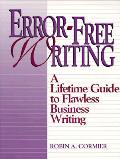 Error Free Writing A Lifetime Guide To Flawles