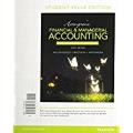 Horngren's Financial & Managerial Accounting, the Financial Chapters, Student Value Edition
