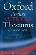 Pocket Oxford American Thesaurus Of Curr