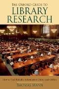 Oxford Guide To Library Research 3rd Edition
