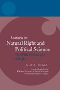 Hegel: Lectures on Natural Right and Political Science