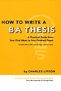 How To Write A Ba Thesis