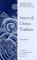 Sources Of Chinese Tradition Volume 2