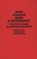 Does College Make a Difference?: Long-Term Changes in Activities and Attitudes