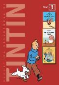 Tintin 3 in1 03 Crab with the Golden Claws Shooting Star & Secret of the Unicorn Volumes 9 10 & 11