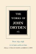 The Works of John Dryden, Volume XX: Prose 1691-1698 de Arte Graphica and Shorter Works Volume 20