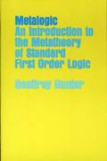 Metalogic Introduction to Metatheory Standard First Order Logic