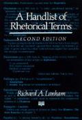 Handlist of Rhetorical Terms 2nd Edition