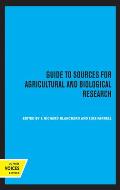 Guide to Sources for Agricultural and Biological Research