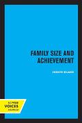 Family Size and Achievement: Volume 3