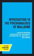 Introduction to the Psychoanalysis of Mallarme: Volume 10