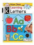Learning Letters (Pre-K Wipe Clean Workbook): Preschool Wipe Clean Activity Workbook, Ages 3-5, Letter Tracing, Uppercase and Lowercase, First Words,