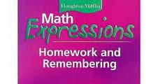 Math Expressions: Homework and Remembering (2 Volumes) Grade 1