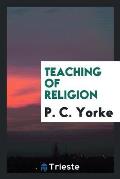 Teaching of Religion