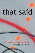 That Said: New and Selected Poems