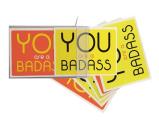 You Are a Badass(r) Notecards: 10 Notecards and Envelopes [With Envelope]