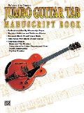 21st Century Jumbo Guitar Tab Manuscript Book