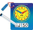 Write and Wipe Judy® Clock with Pen