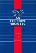 How to Write an Executive Summary