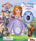Disney Sofia the First: Becoming a Princess: Storybook and Amulet Necklace [With Amulet Necklace]