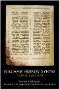Williams' Hebrew Syntax, Third Edition