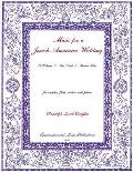 Music for a Jewish-American Wedding: For Solo Voice, Flute, Violin and Piano