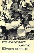 From Snow & Rock from Chaos Poems 1965 1972