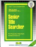 Senior Title Searcher: Passbooks Study Guide