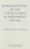 Representatives of the Lower Clergy in Parliament, 1295-1340