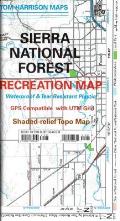 Sierra National Forest Recreation Map Waterproof & Tear Resistant