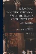 A Faunal Investigation of Western Rainy River District, Ontario