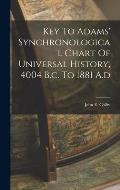 Key To Adams' Synchronological Chart Of Universal History, 4004 B.c. To 1881 A.d
