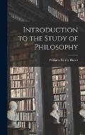 Introduction to the Study of Philosophy