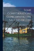 Some Considerations Concerning the Salting of Fish