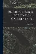 Reference Book for Statical Calculations