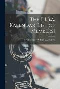 The R.I.B.a. Kalendar [List of Members]