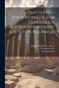 Paulys Real-Encyclopaedie der Classischen Altertumswissenschaft, elfter Halbband