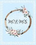 Mr & Mrs.: The Ultimate Wedding Planner & Organizer, Blue Vintage Boho Style, Wedding Expense Trackers for Every Aspect of Weddin