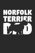 Norfolk Terrier Notebook 'Norfolk Terrier Dad' - Gift for Dog Lovers - Norfolk Terrier Journal: Medium College-Ruled Journey Diary, 110 page, Lined, 6