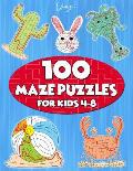 100 Maze Puzzles for Kids 4-8: Maze Activity Book for Kids. Great for Developing Problem Solving Skills, Spatial Awareness, and Critical Thinking Ski